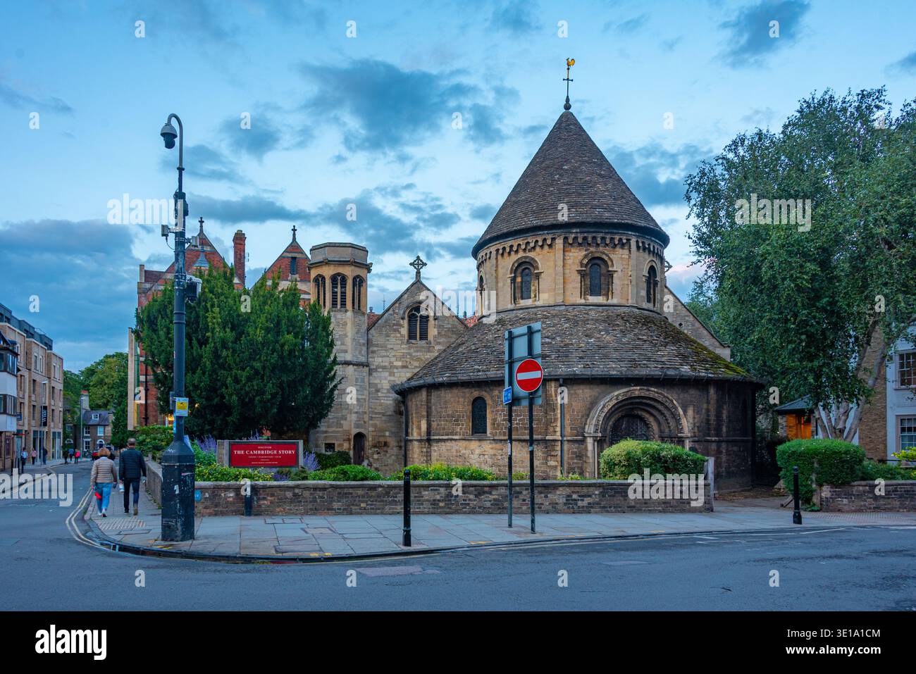Cambridge, England, July 24, 2025: Round church in Cambridge, England.IMAGE Stock Photo