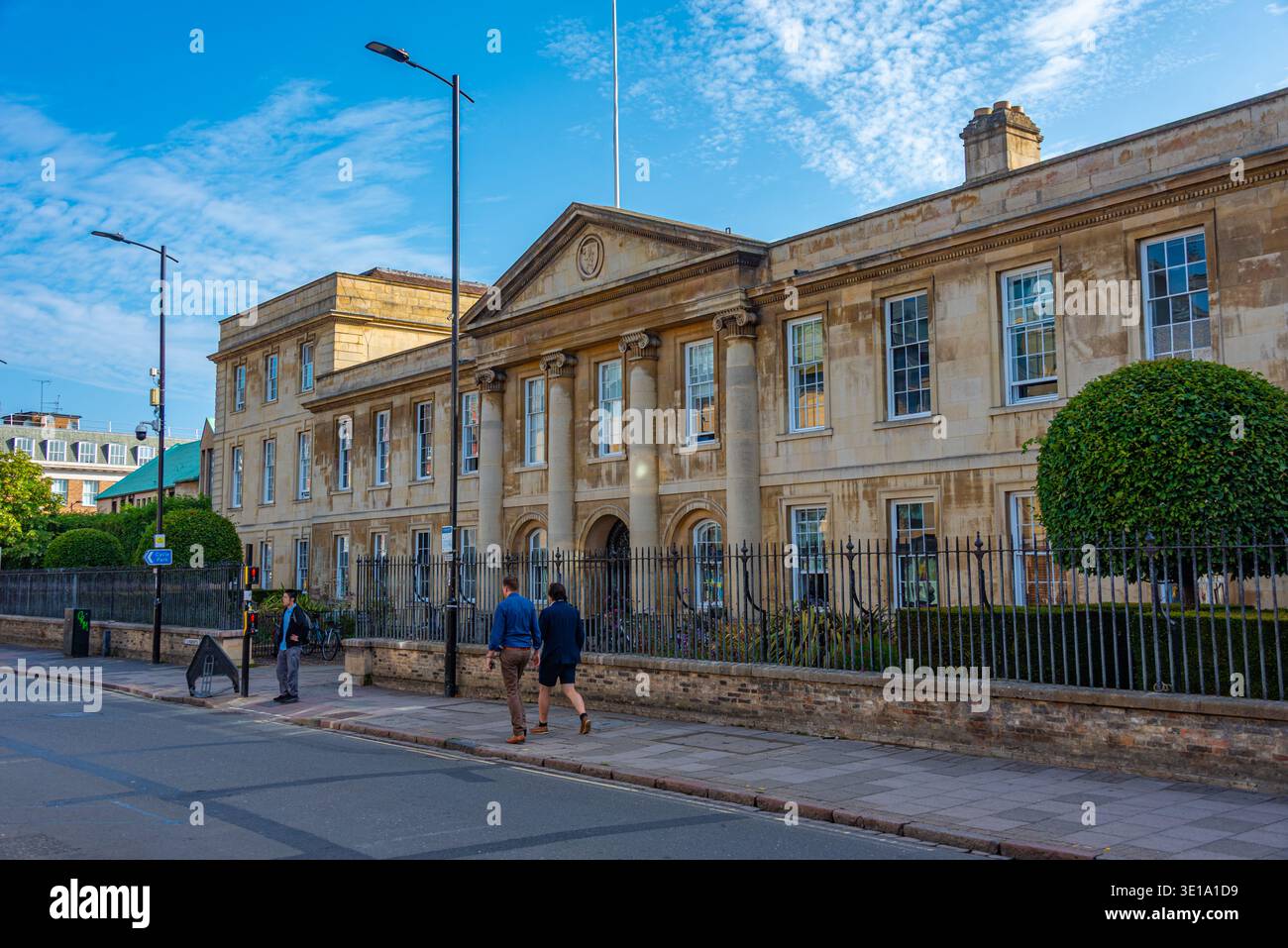 Cambridge, England, July 25, 2025: Historical buildings at Cambridge, England.IMAGE Stock Photo