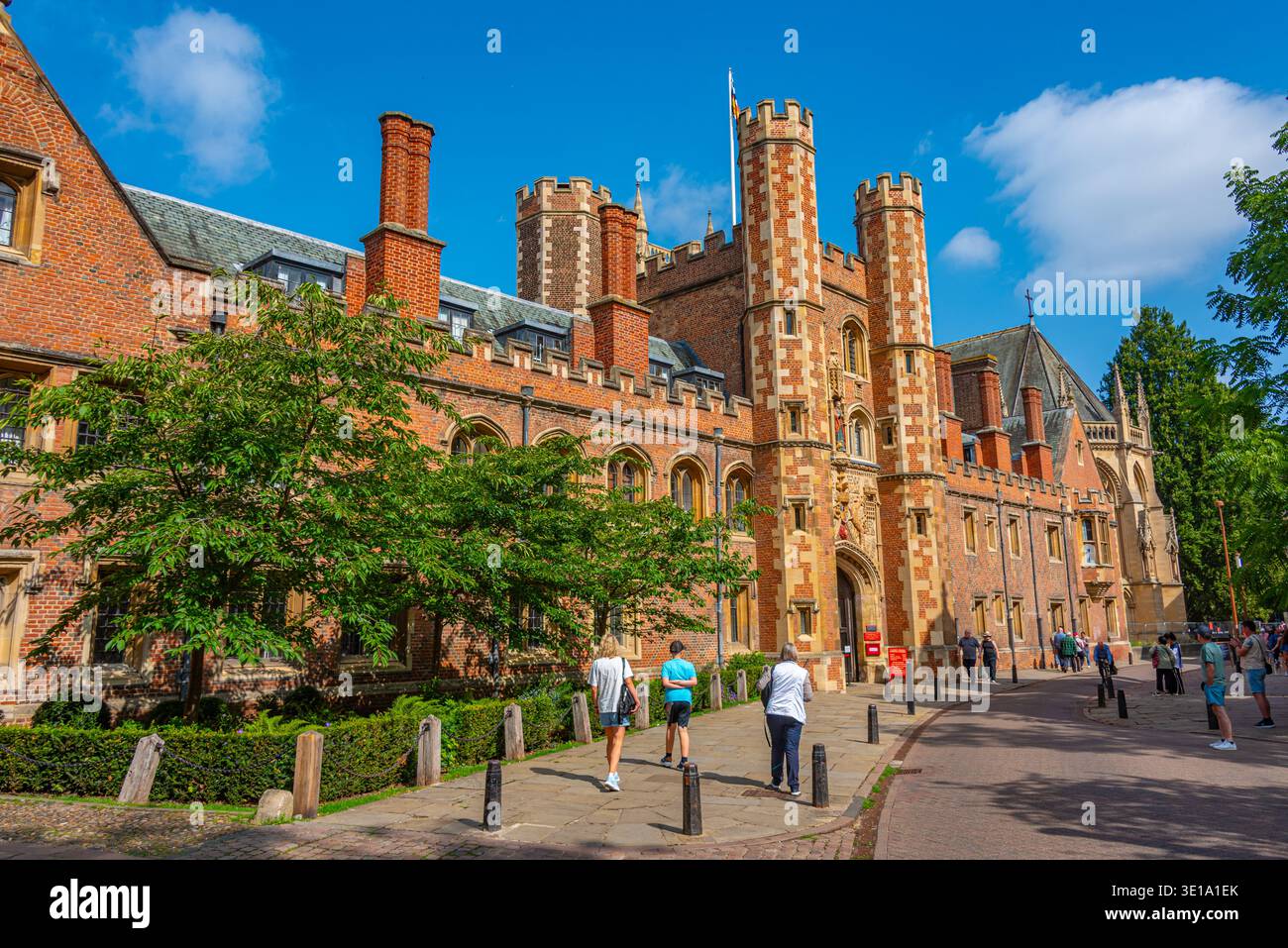 Cambridge, England, July 25, 2025: Trinity college in Cambridge, England.IMAGE Stock Photo