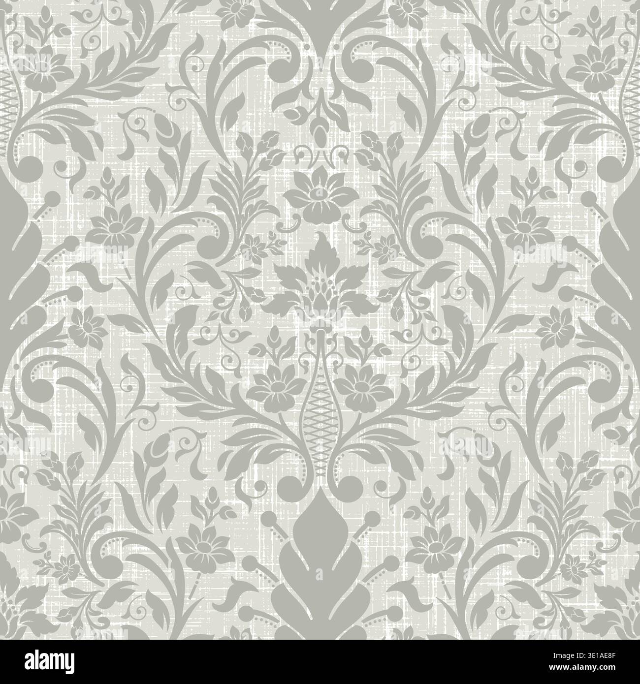 Damask modern seamless pattern element. Vintage classical old fashioned damask ornament, seamless texture for wallpapers, textile. Stock Vector