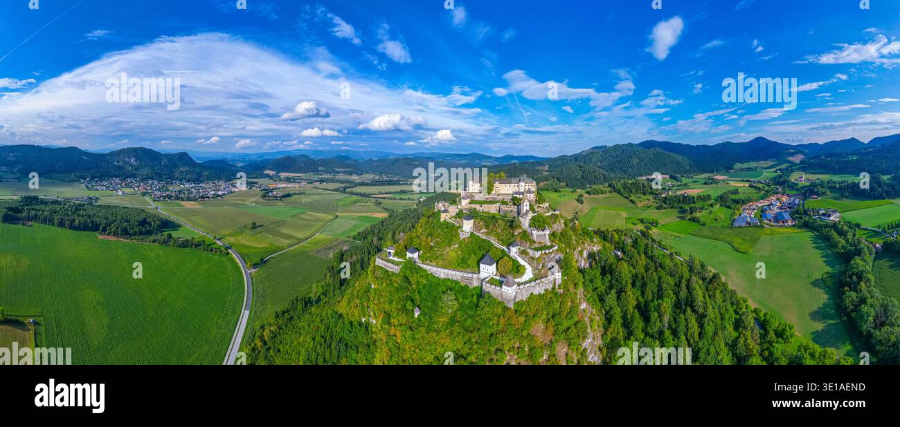 Panorama view of Hochosterwitz castle in Austria.IMAGE Stock Photo - Alamy