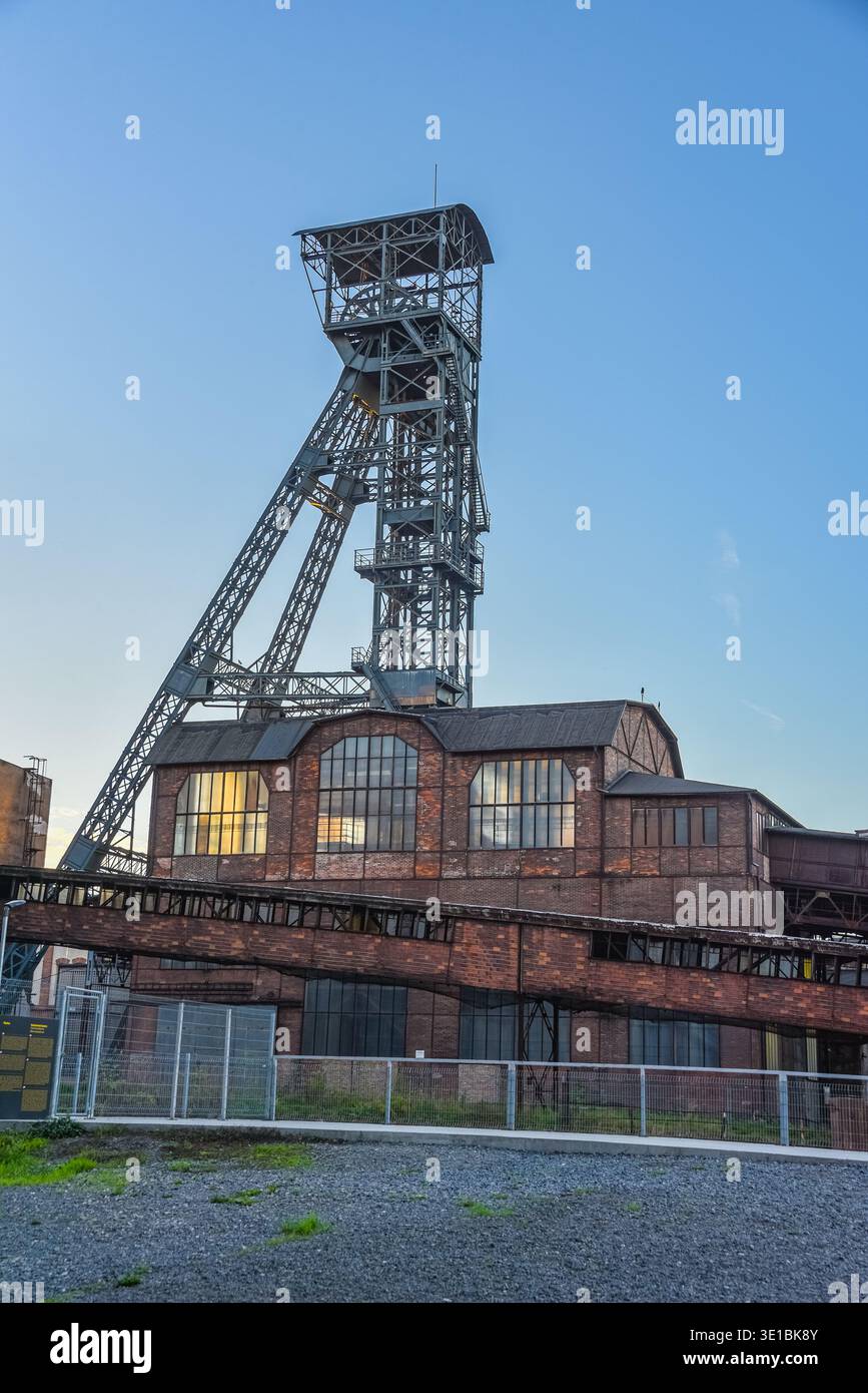 Sunset view of Dolni Vitkovice industrial area in Ostrava, Czech republic.IMAGE Stock Photo