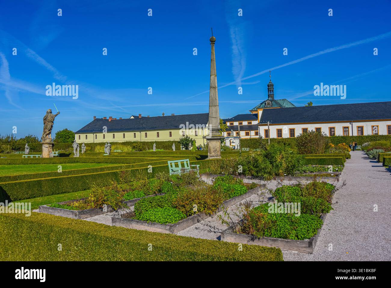 Summer day at Kuks hospital in Czech republic.IMAGE Stock Photo