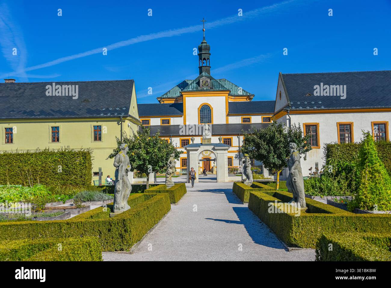 Summer day at Kuks hospital in Czech republic.IMAGE Stock Photo