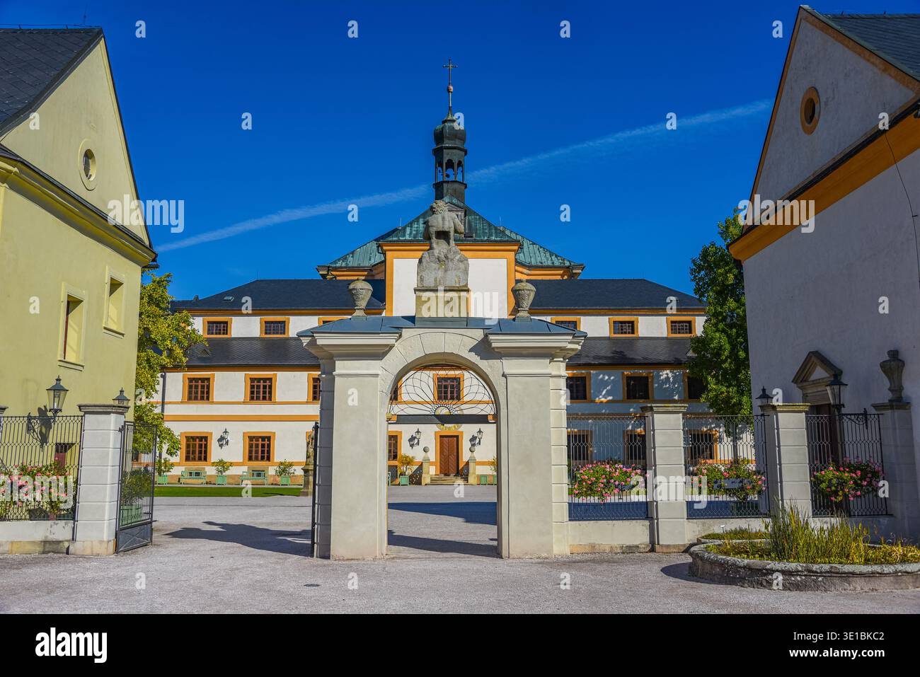 Summer day at Kuks hospital in Czech republic.IMAGE Stock Photo