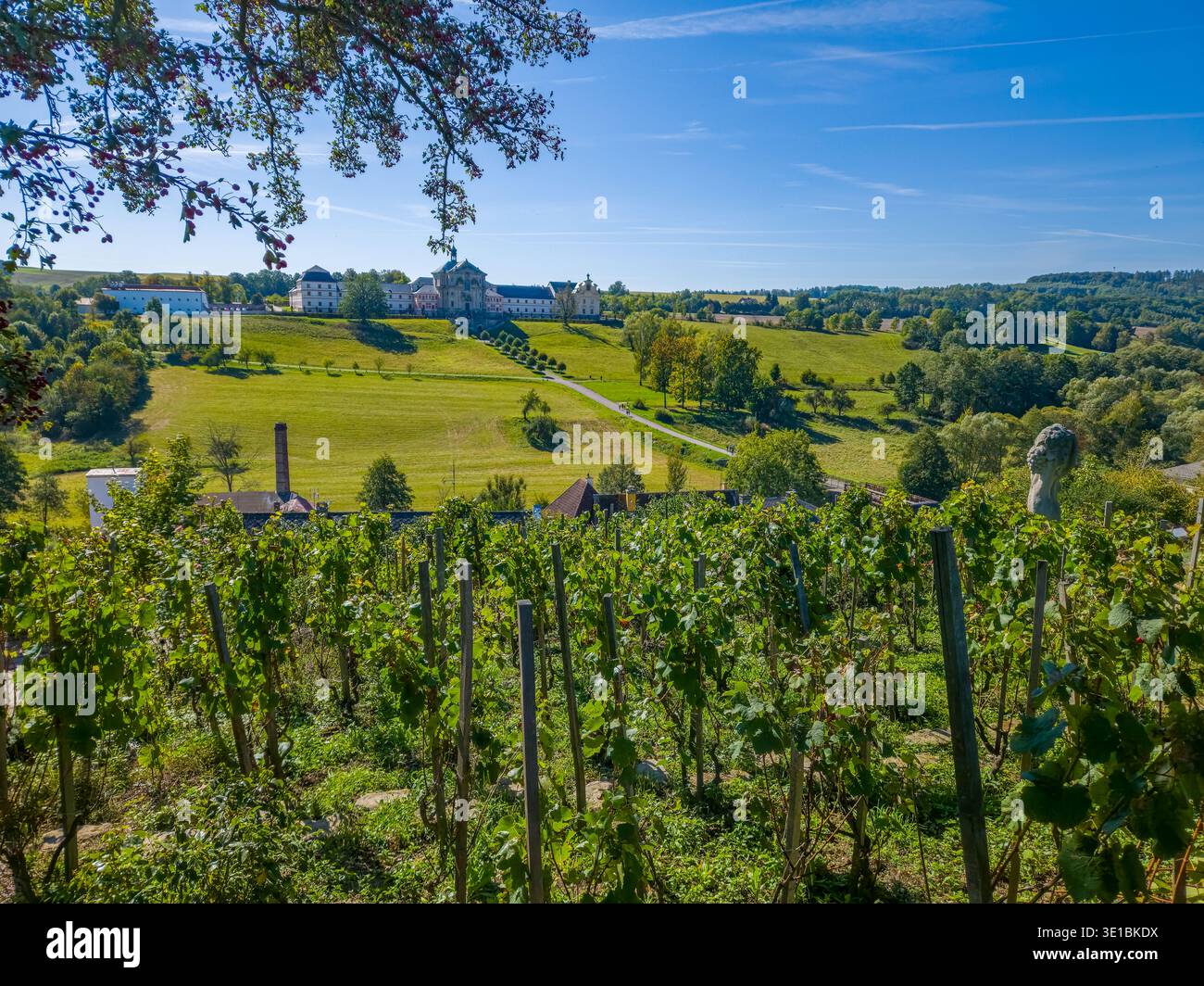 Summer day at Kuks hospital in Czech republic.IMAGE Stock Photo