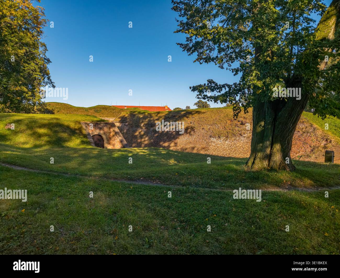 Summer day at Josefov fortress in Czech republic.IMAGE Stock Photo