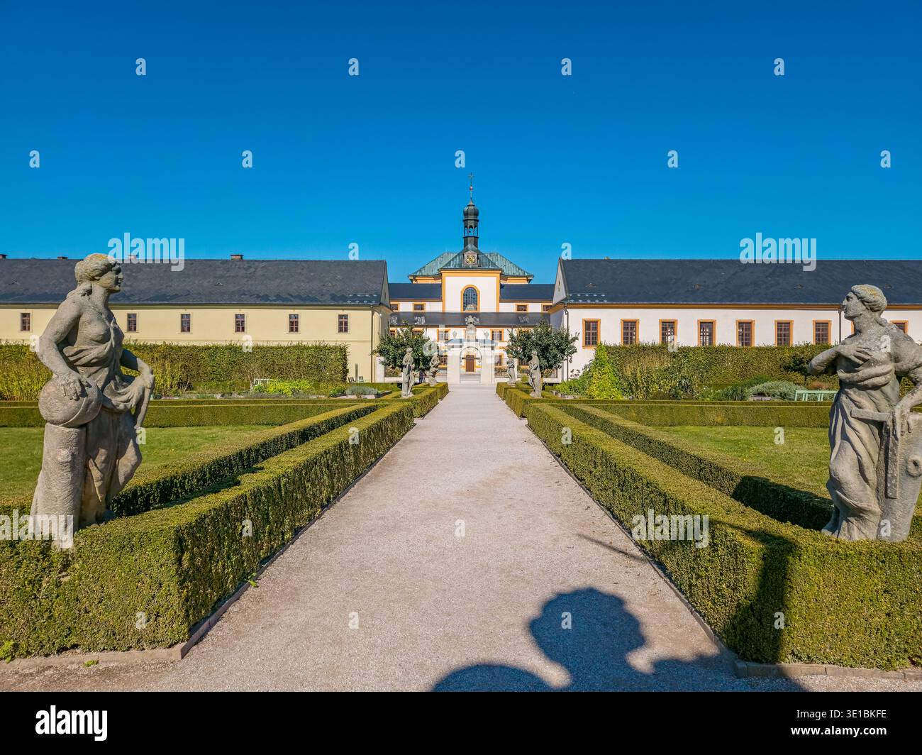 Summer day at Kuks hospital in Czech republic.IMAGE Stock Photo