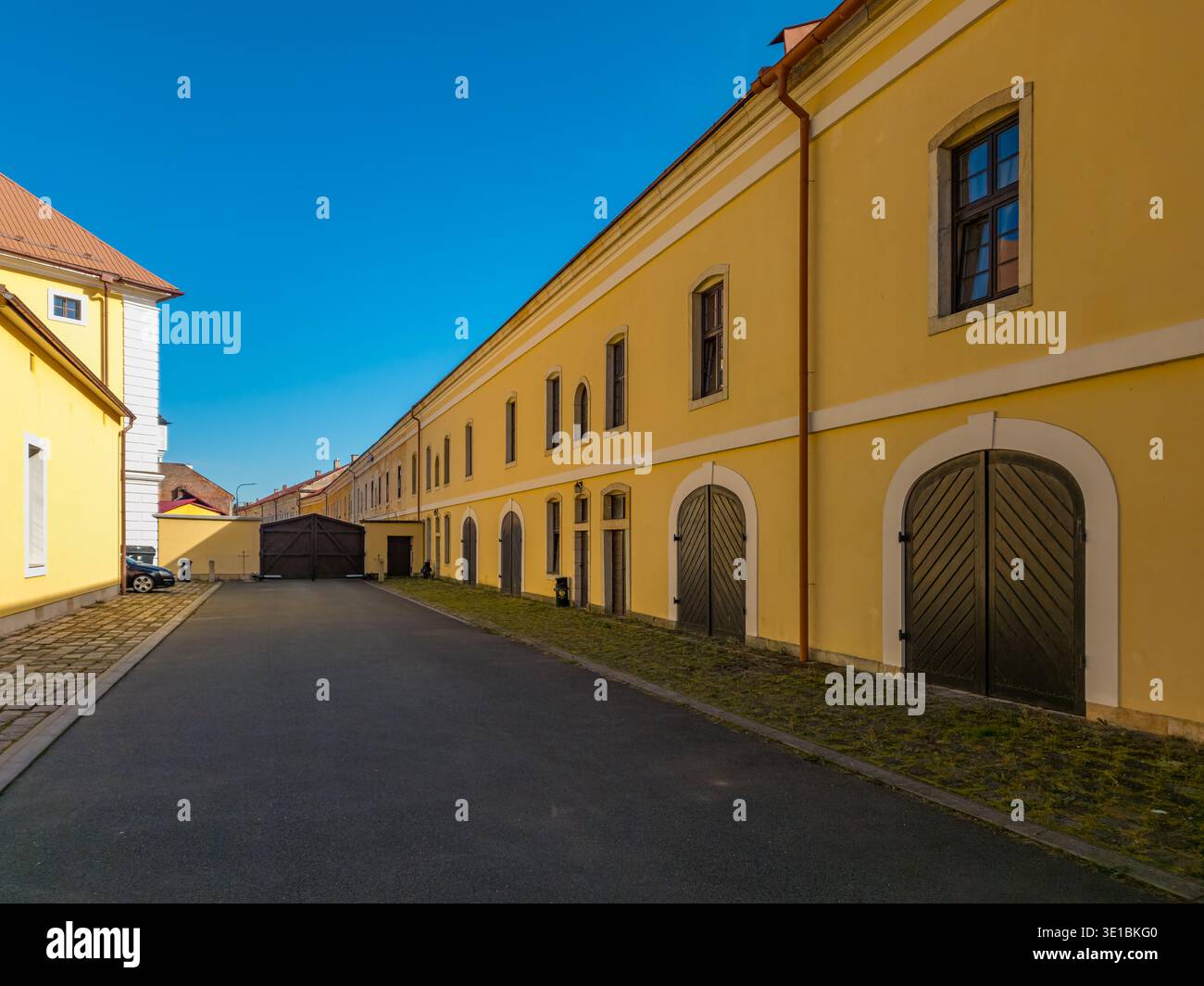 Summer day at Josefov fortress in Czech republic.IMAGE Stock Photo