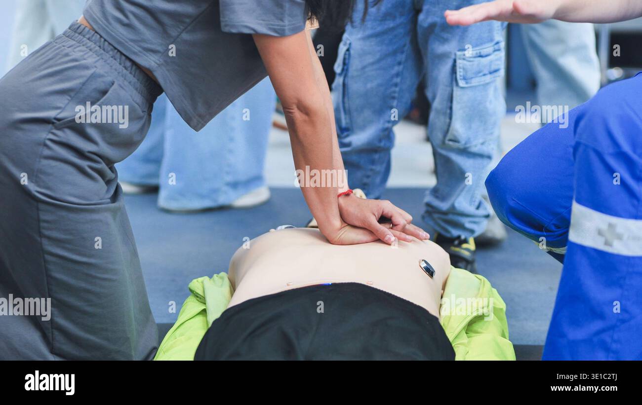 Chest compressions hi-res stock photography and images - Alamy