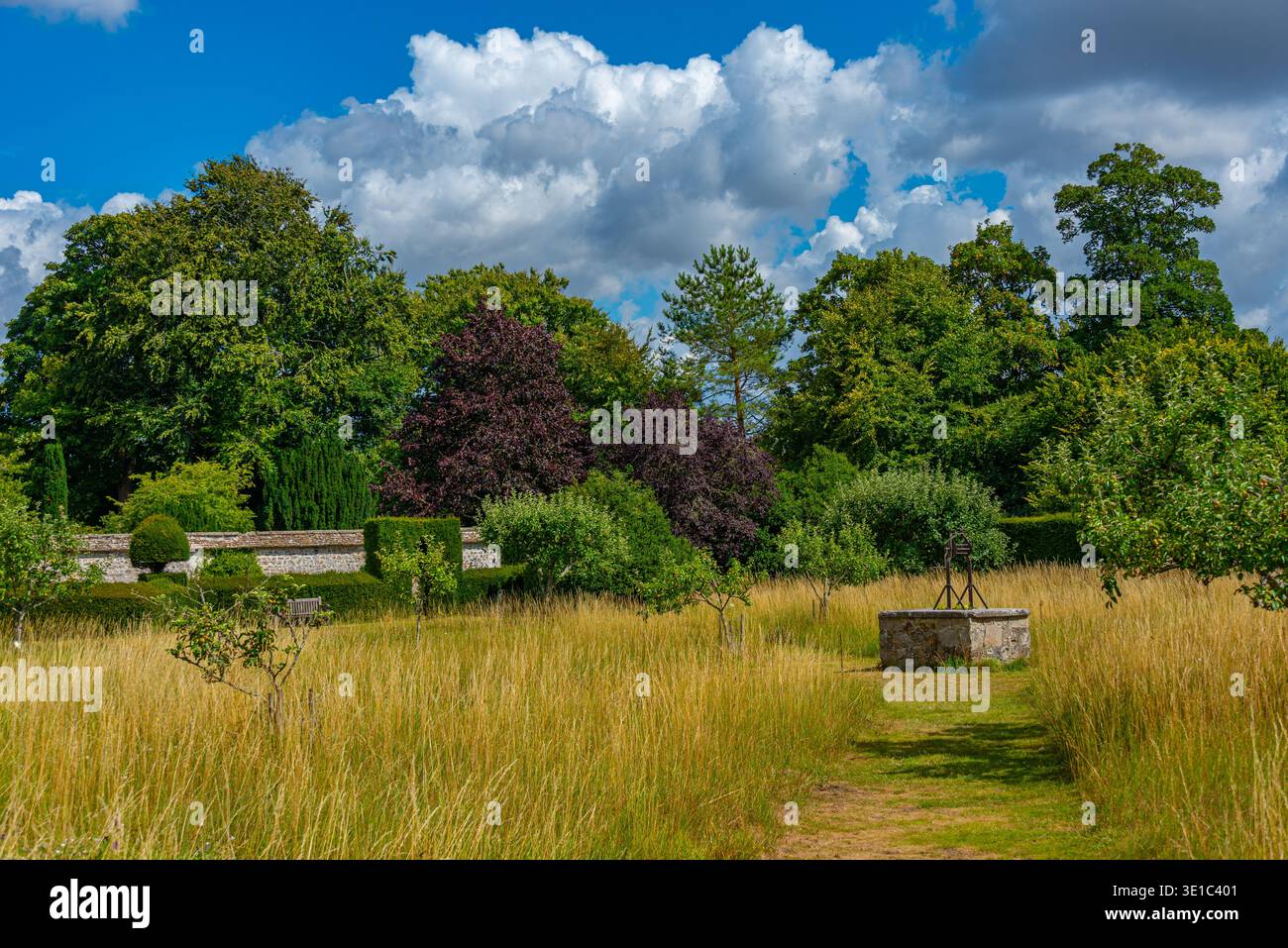 Summer day at Avebury manor in England.IMAGE Stock Photo