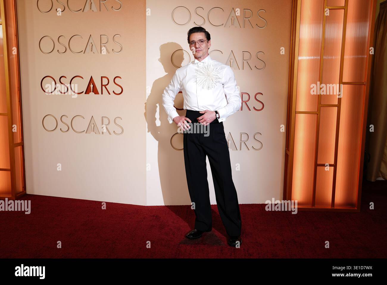Pedro Pascal arrives at the Oscars on Sunday, March 15, 2026, at the ...