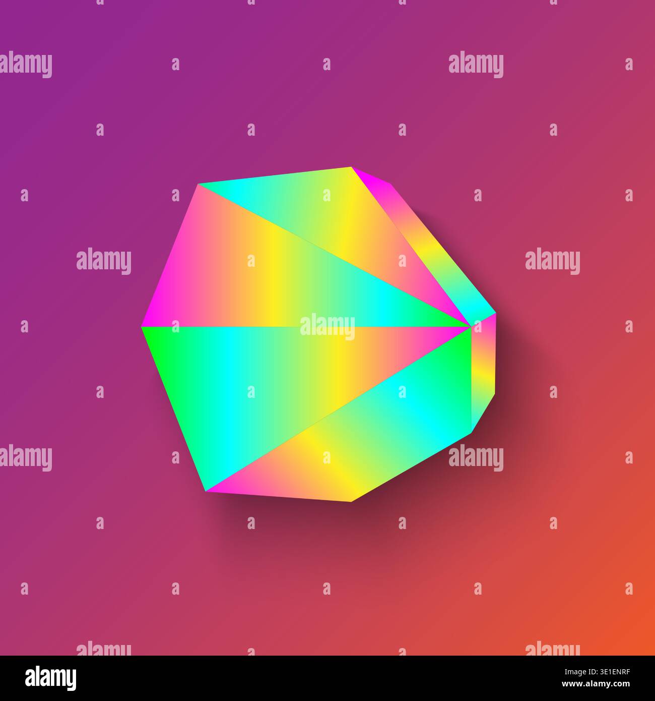 Abstract background with colorful gradient and shadow, stock vector Stock Vector