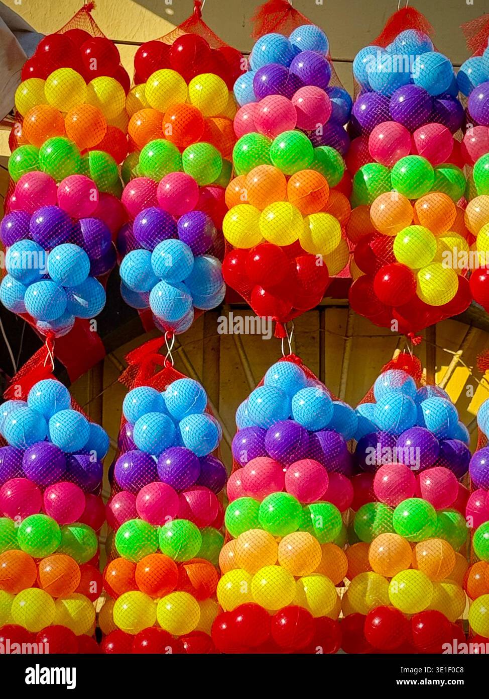 Multicoloured balls - Smartphone Captured Stock Image
