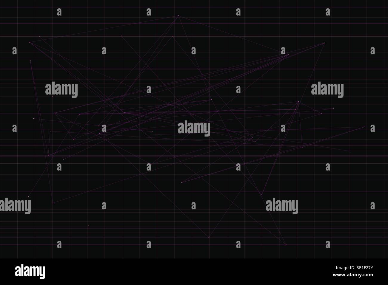 Pink AI Glitch Grid Background Stock Vector