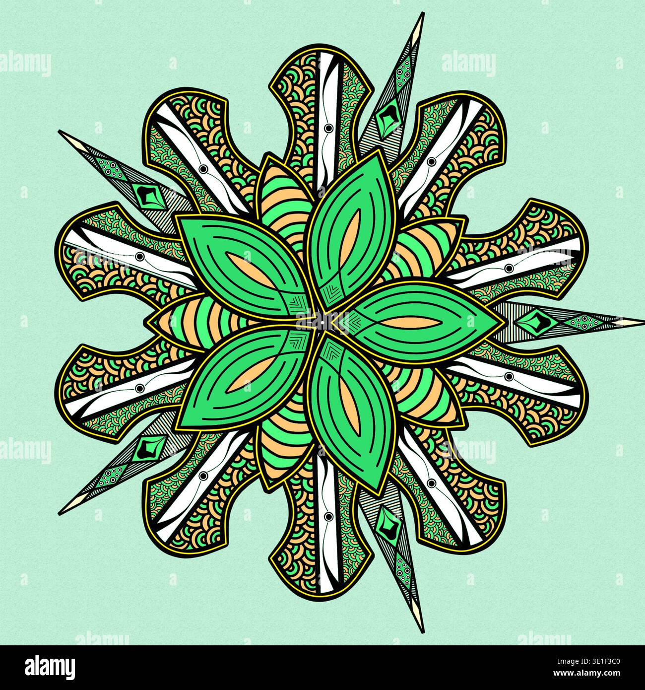 background pattern leaf vector design Stock Photo - Alamy