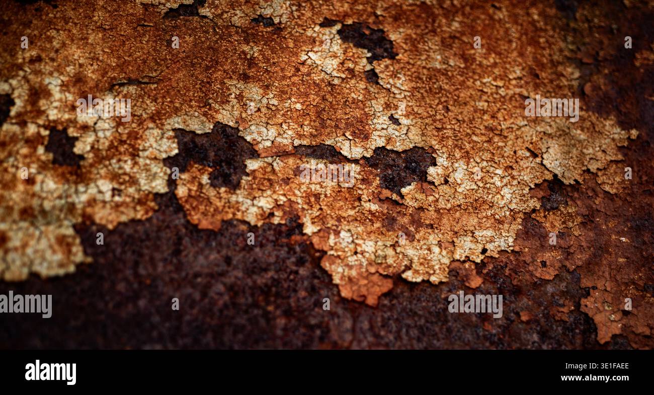 Rust texture on corroded metal surface. Rust background with iron ...