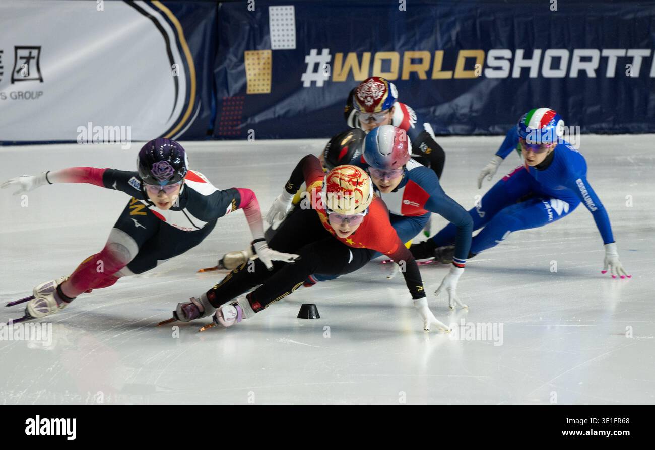 Jing Ru Yang Montreal, Canada. 15th Mar, 2026. Yang Jingru (2nd L) of China competes ...