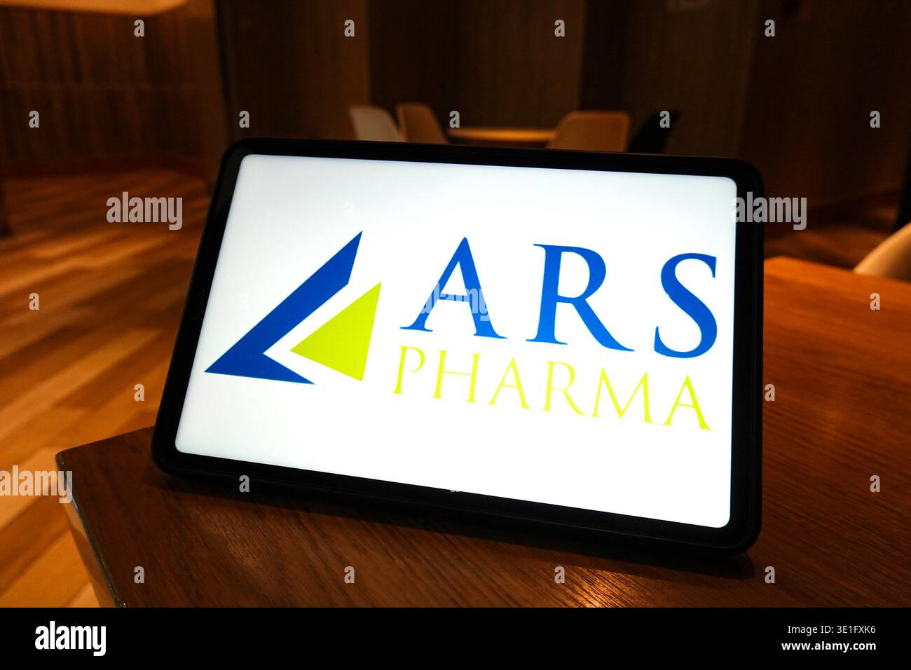China. 14th Mar, 2026. In this photo illustration, the ARS Pharma logo ...