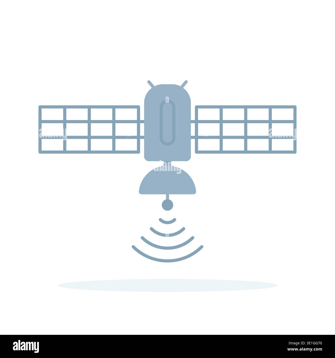 satellite icon like artificial earth satelite Stock Vector