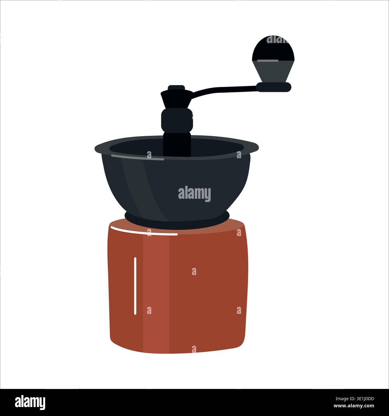 Vintage manual hand coffee grinder Stock Vector