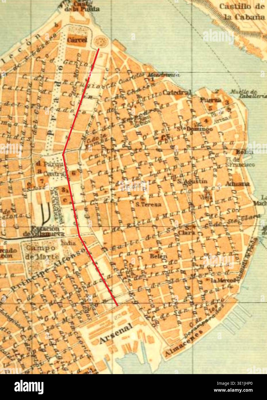 Early twentieth century city guide map hi-res stock photography and ...