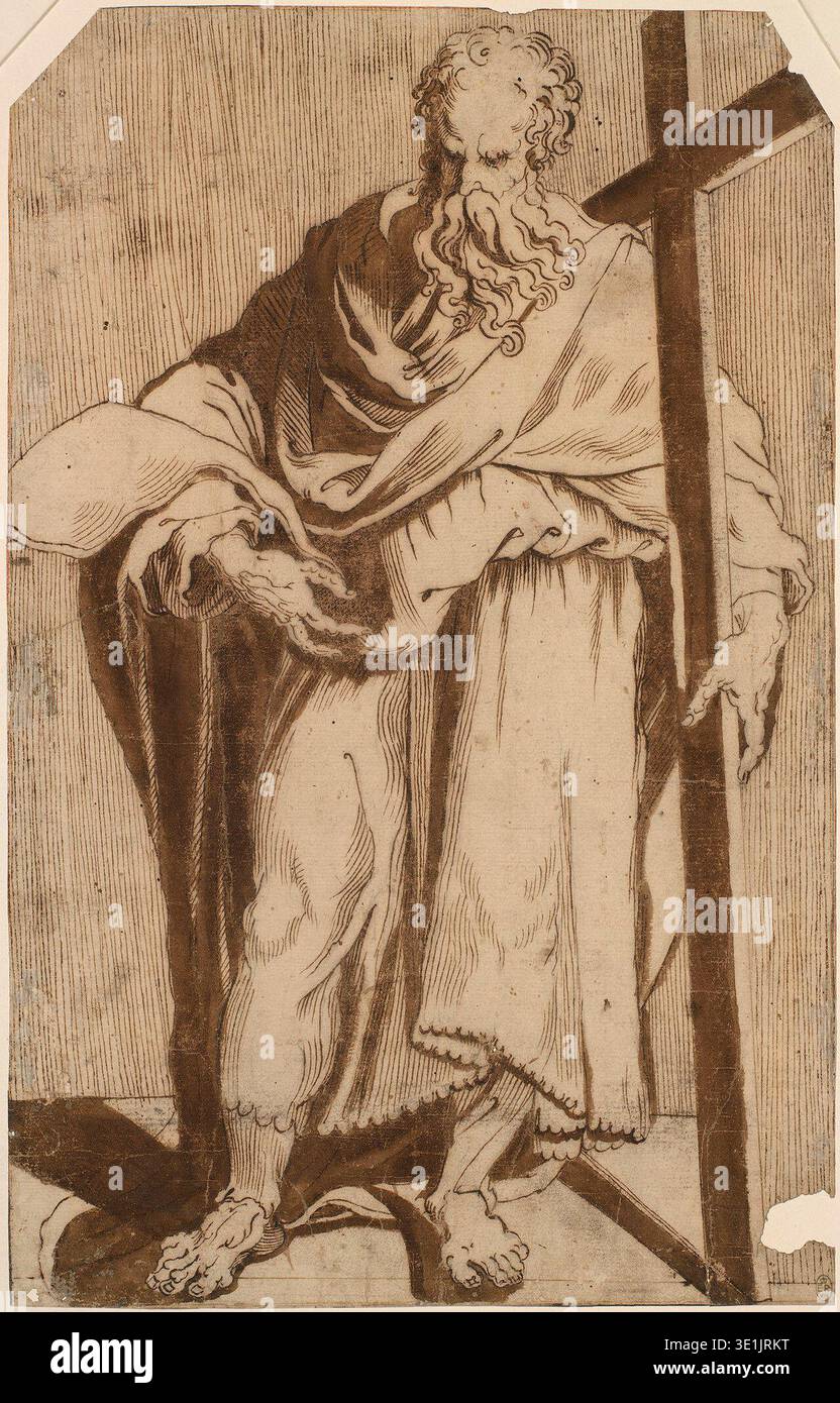 Artwork rcin 990402 saint drawing hi-res stock photography and images ...