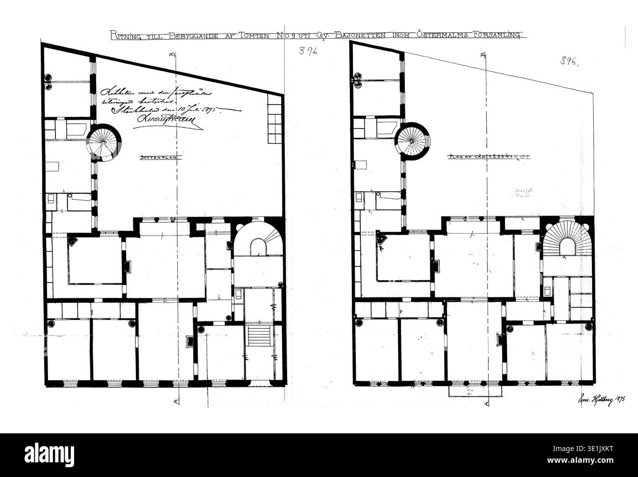 Bajonetten 9 building plans hi-res stock photography and images - Alamy