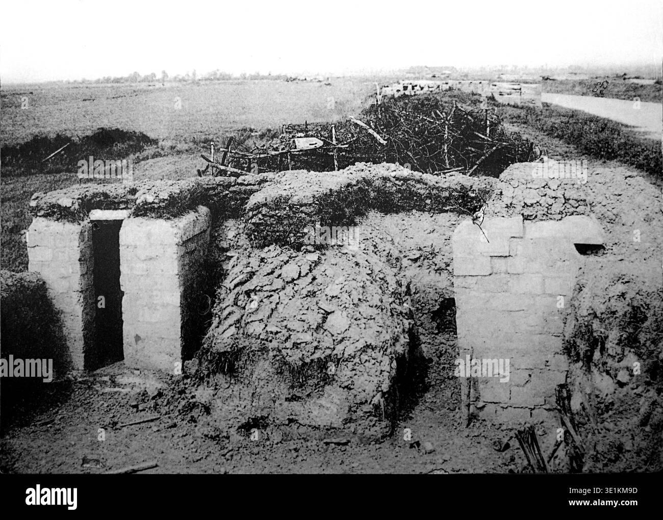 Trench Structure 1914 trench network belgium hi-res stock photography and images - Alamy