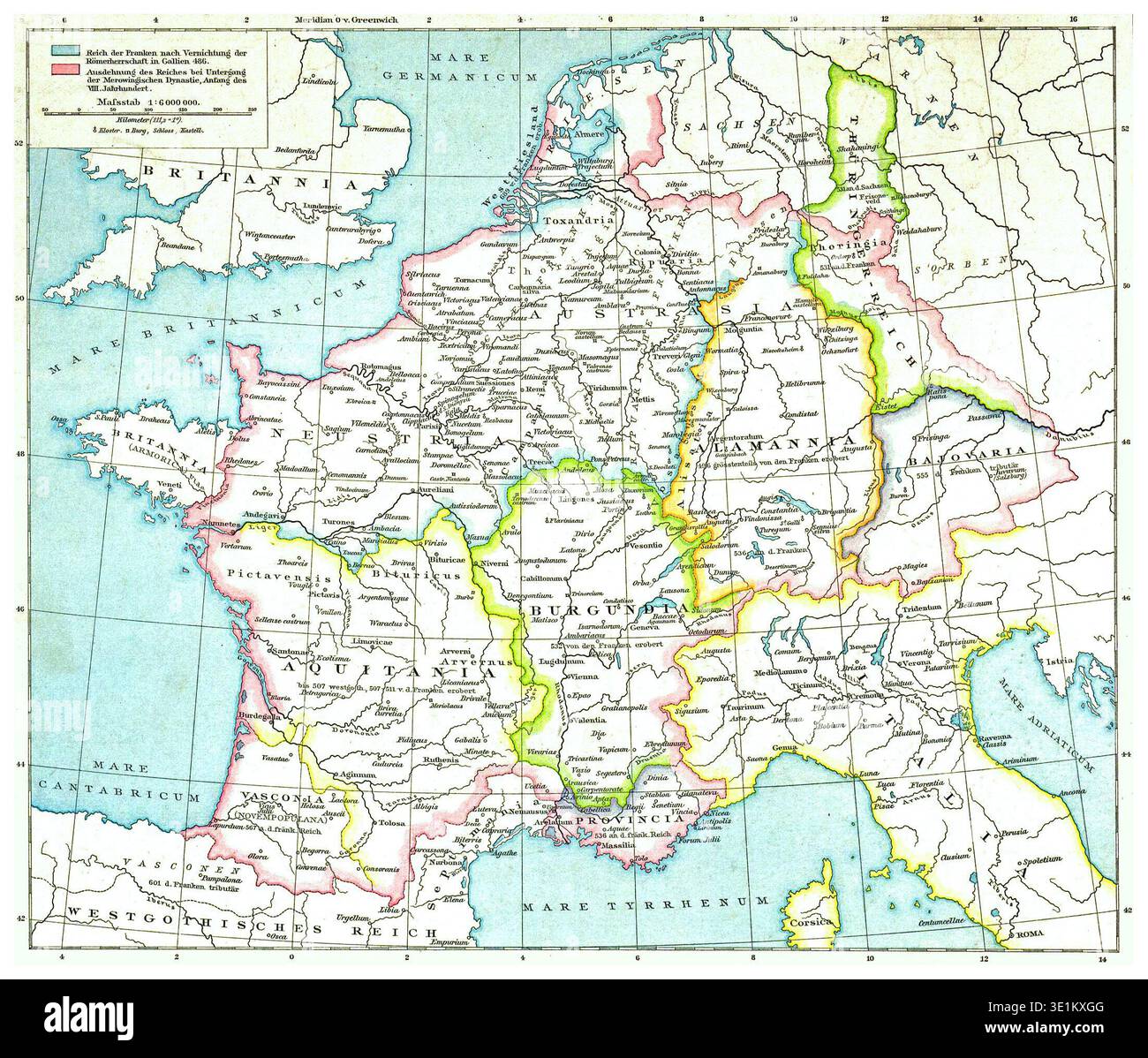 Frankish imperial territories depiction hi-res stock photography and ...