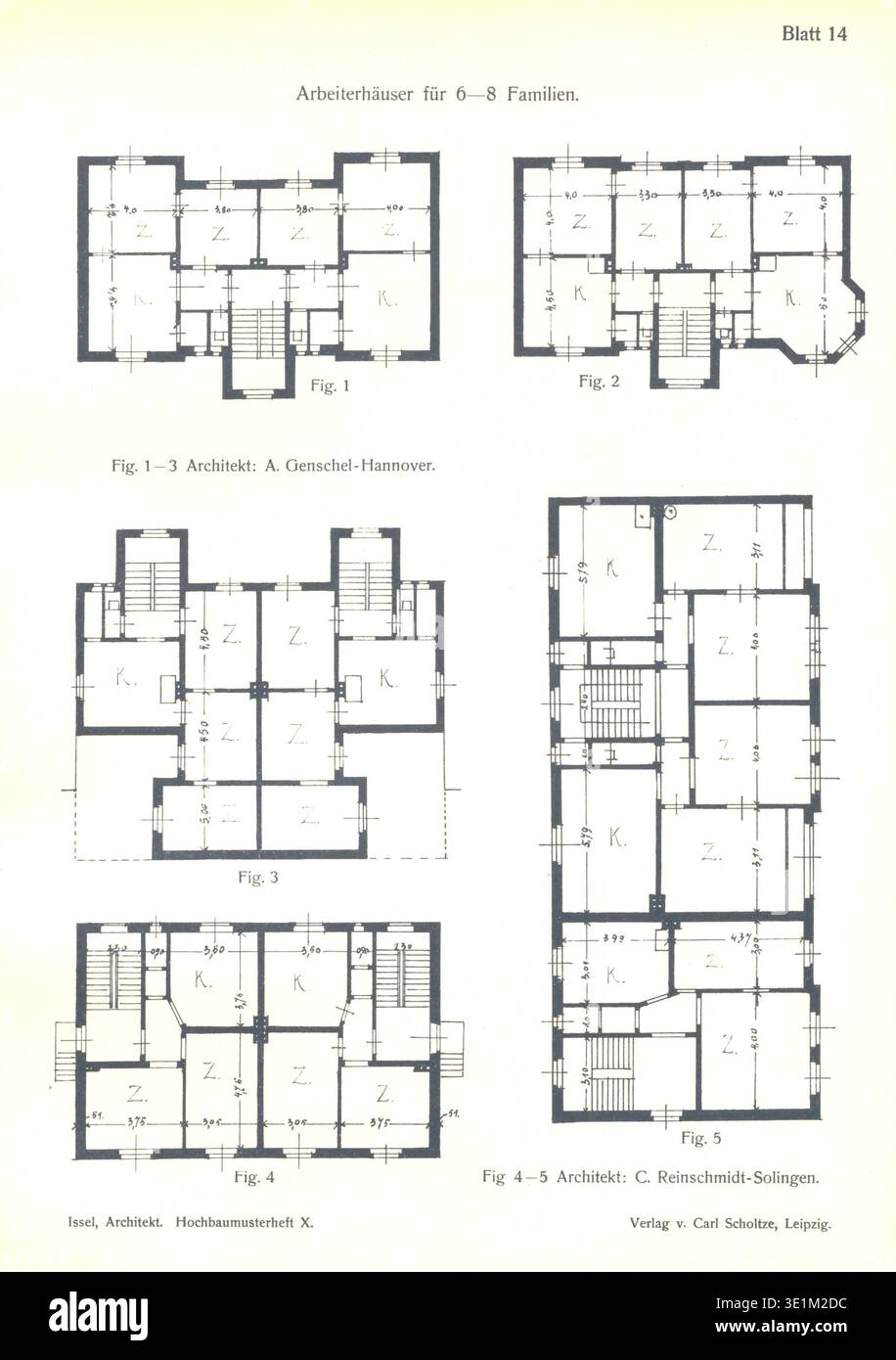 Circa 1900 residential floor plans hi-res stock photography and images ...