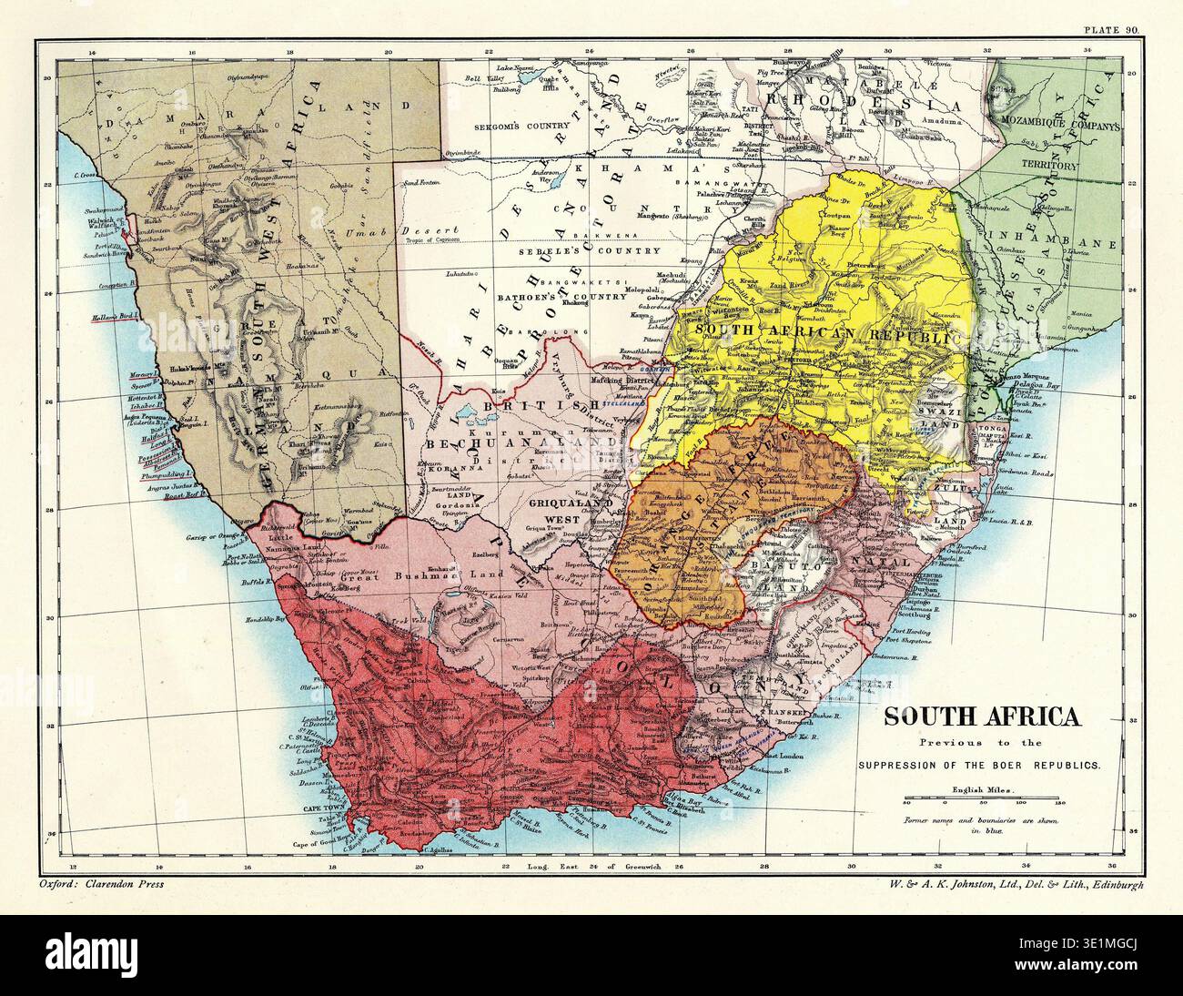 Boer war map hi-res stock photography and images - Alamy