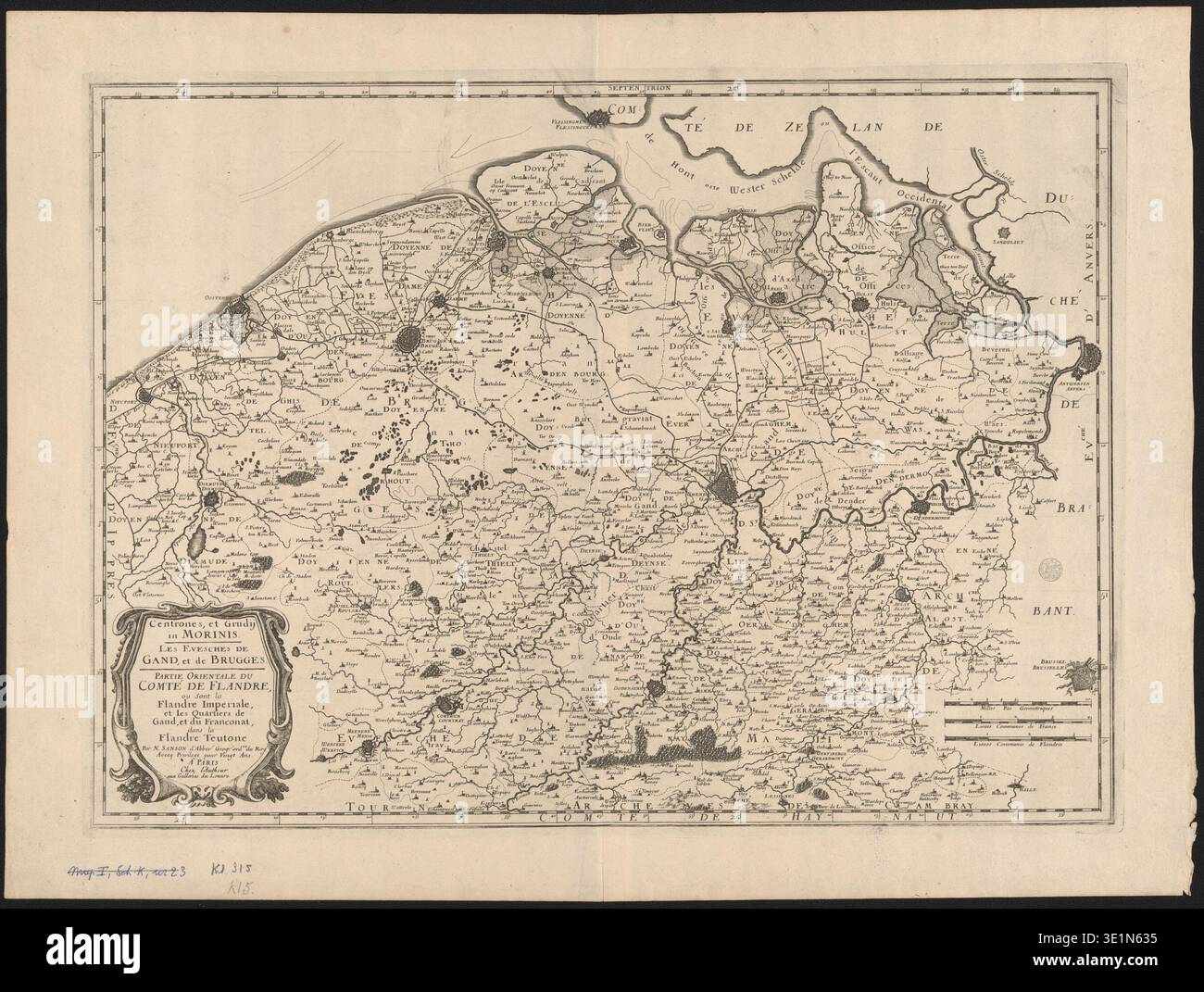 Imperial flanders territory map hi-res stock photography and images - Alamy