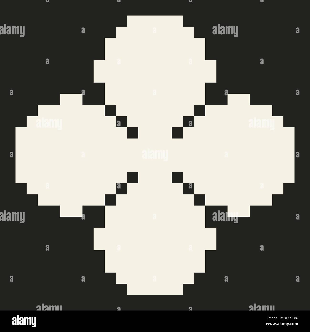 Pixel Shapes 49 2000 2000 Stock Vector