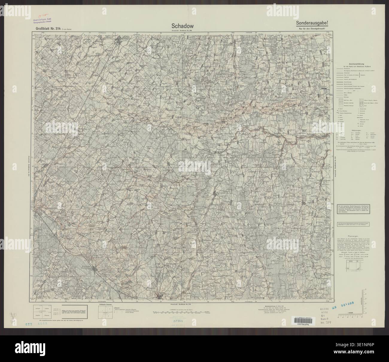 Designation Maps Schadow map sheet designation hi-res stock photography and images - Alamy