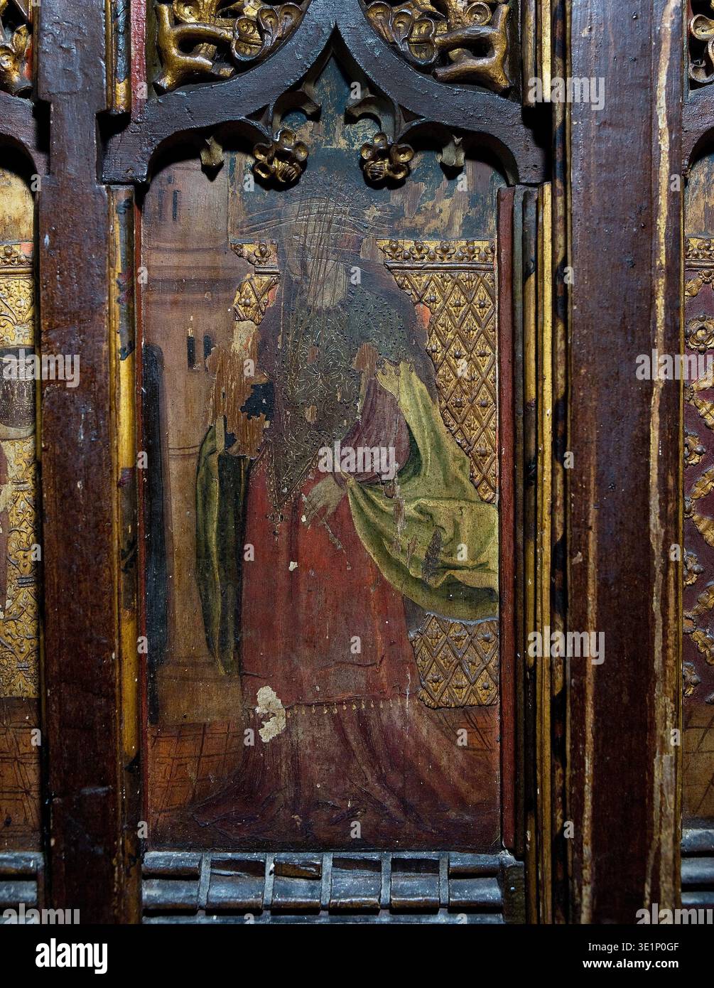 Latin Rood Screen The Rood screen and detail at St Mary the Virgin, Yaxley, Suffolk,UK ...