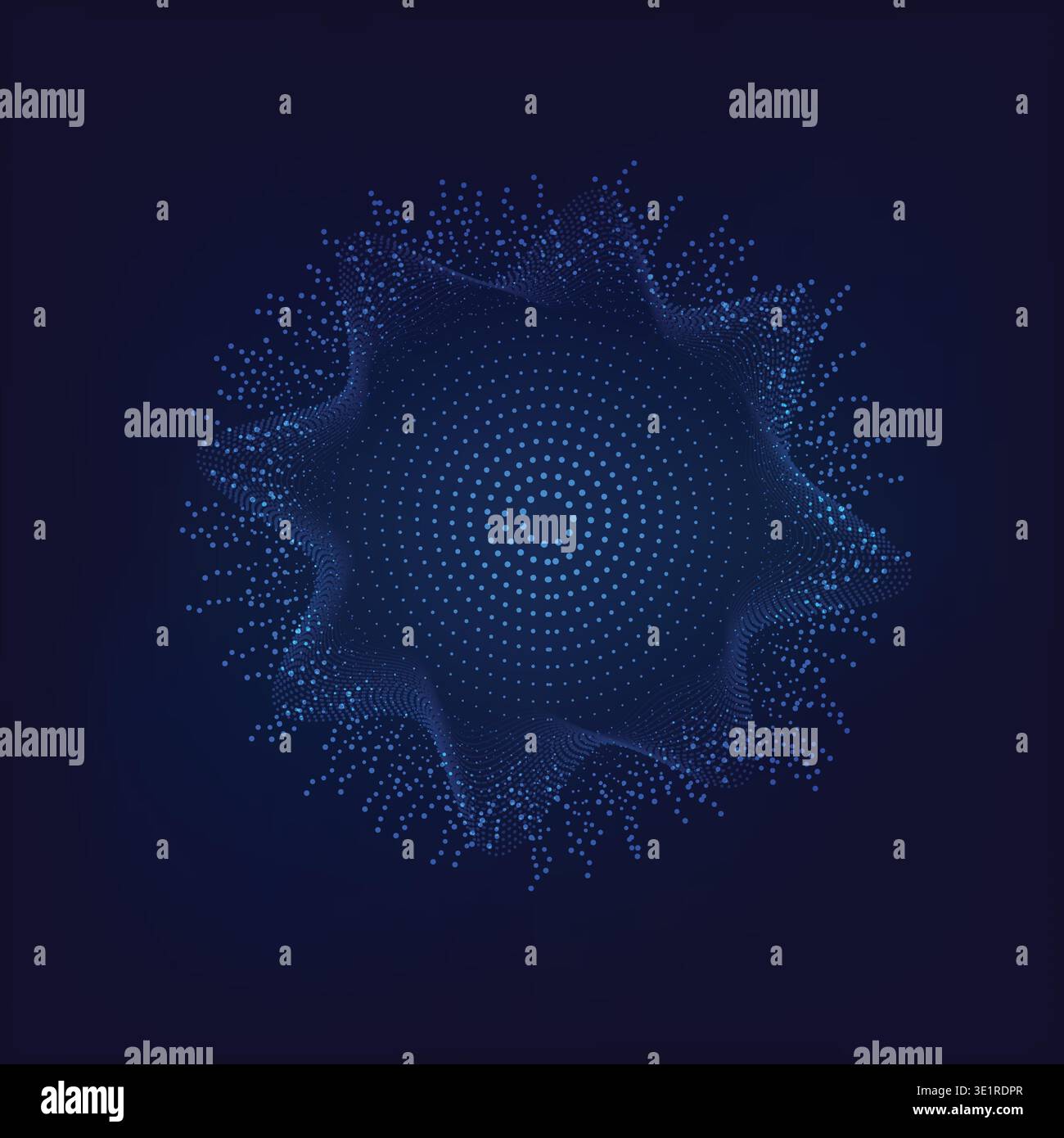 abstract digital blue equalizer, sound wave pattern element Stock Vector