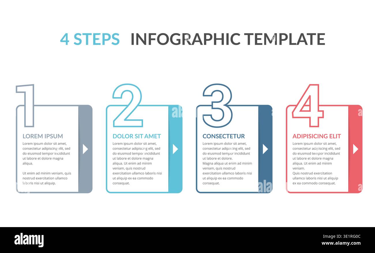 Infographic elements with numbers and place for your text, workflow, process chart, four steps or options, vector eps10 illustration Stock Vector