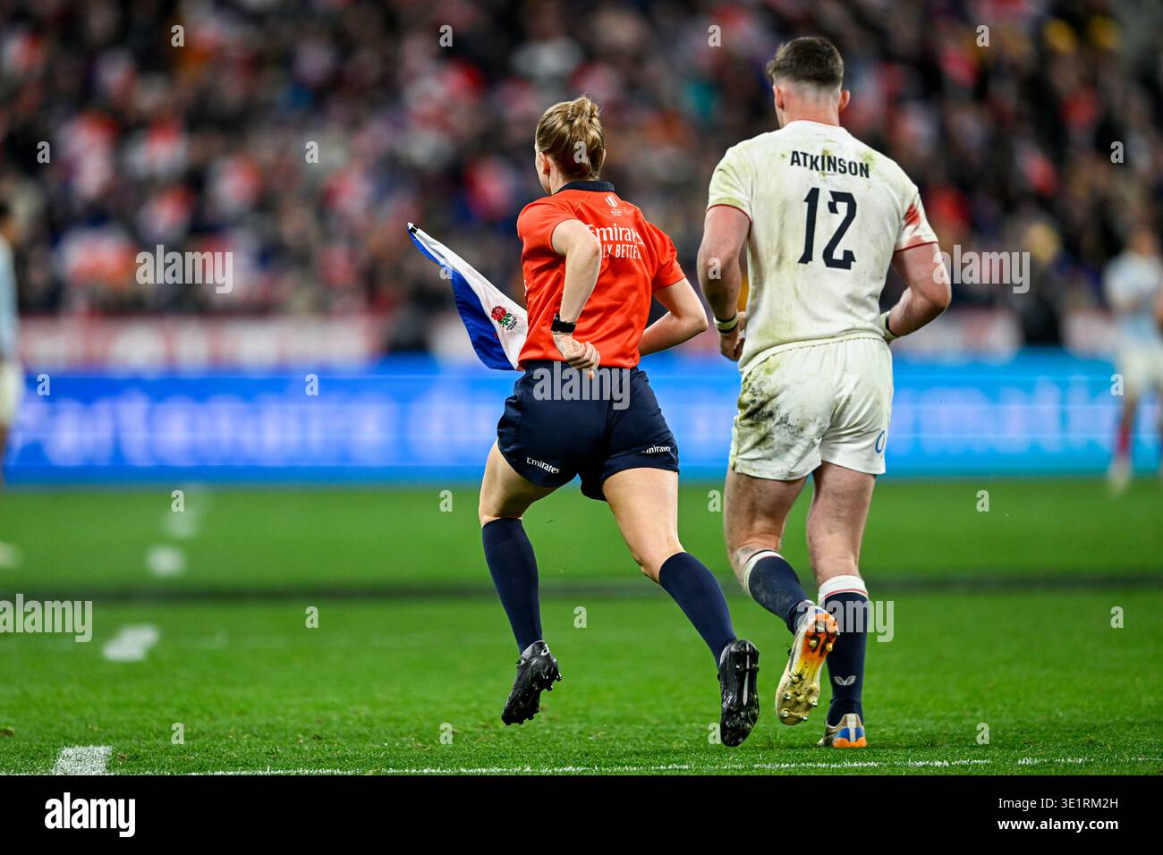 Illustration With Woman Female Referee Hollie Davidson During The Rugby illustration-with-woman-female-referee-hollie-davidson-during-the-rugby