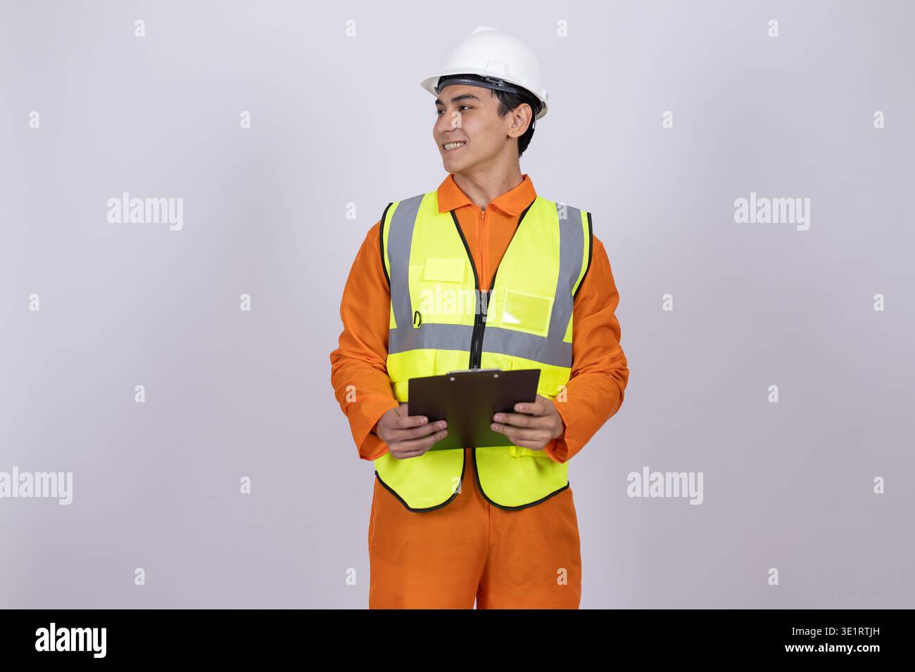 Professional worker holding a digital tablet in hands Stock Photo
