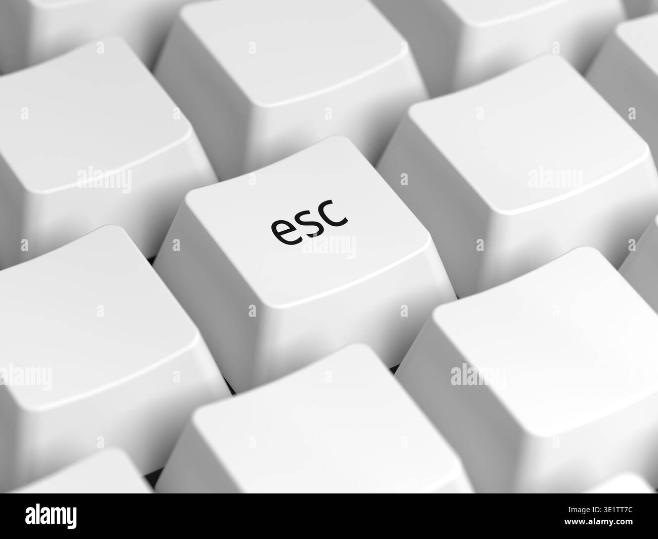 Keyboard Esc Key Background Escape keyboard computer esc Black and White Stock Photos & Images - Alamy