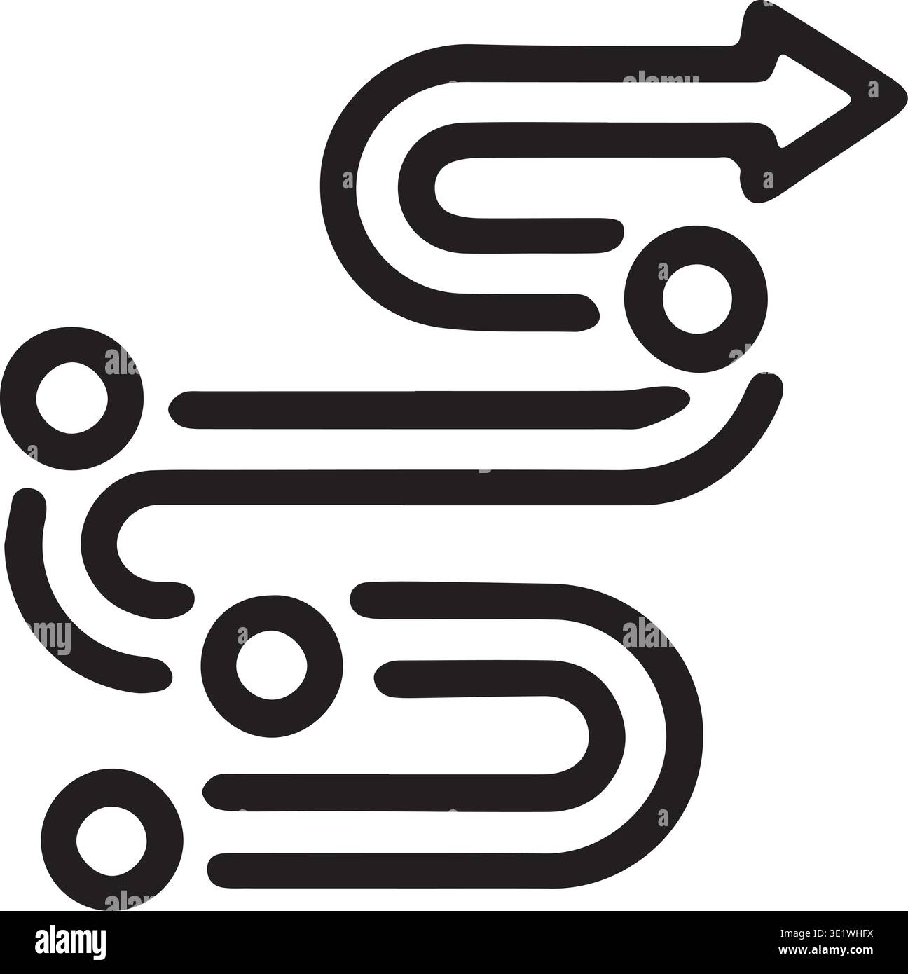 Process path route winding hi-res stock photography and images - Alamy