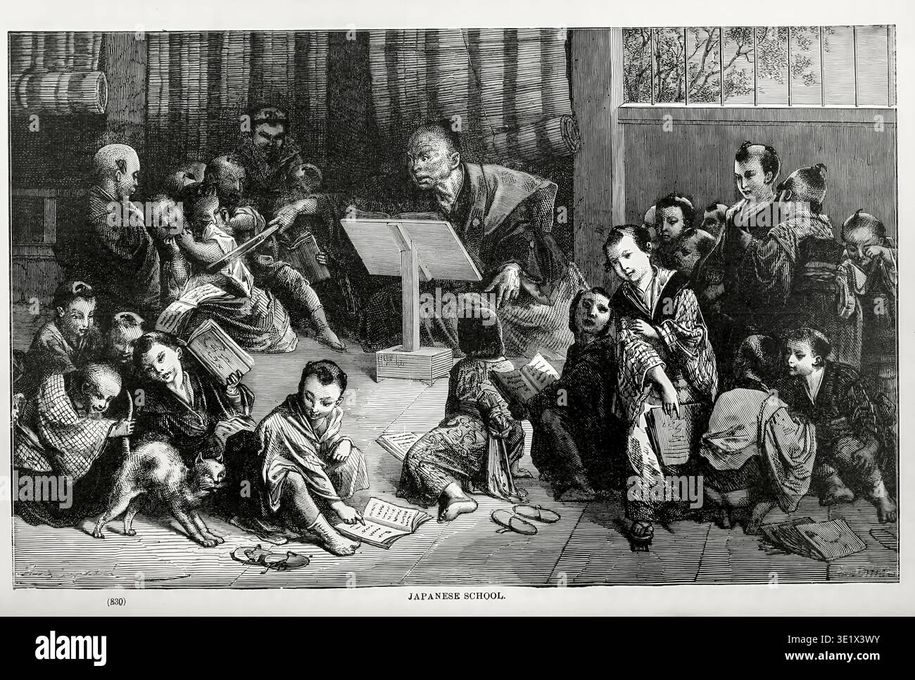 19th century school teacher japan hi-res stock photography and