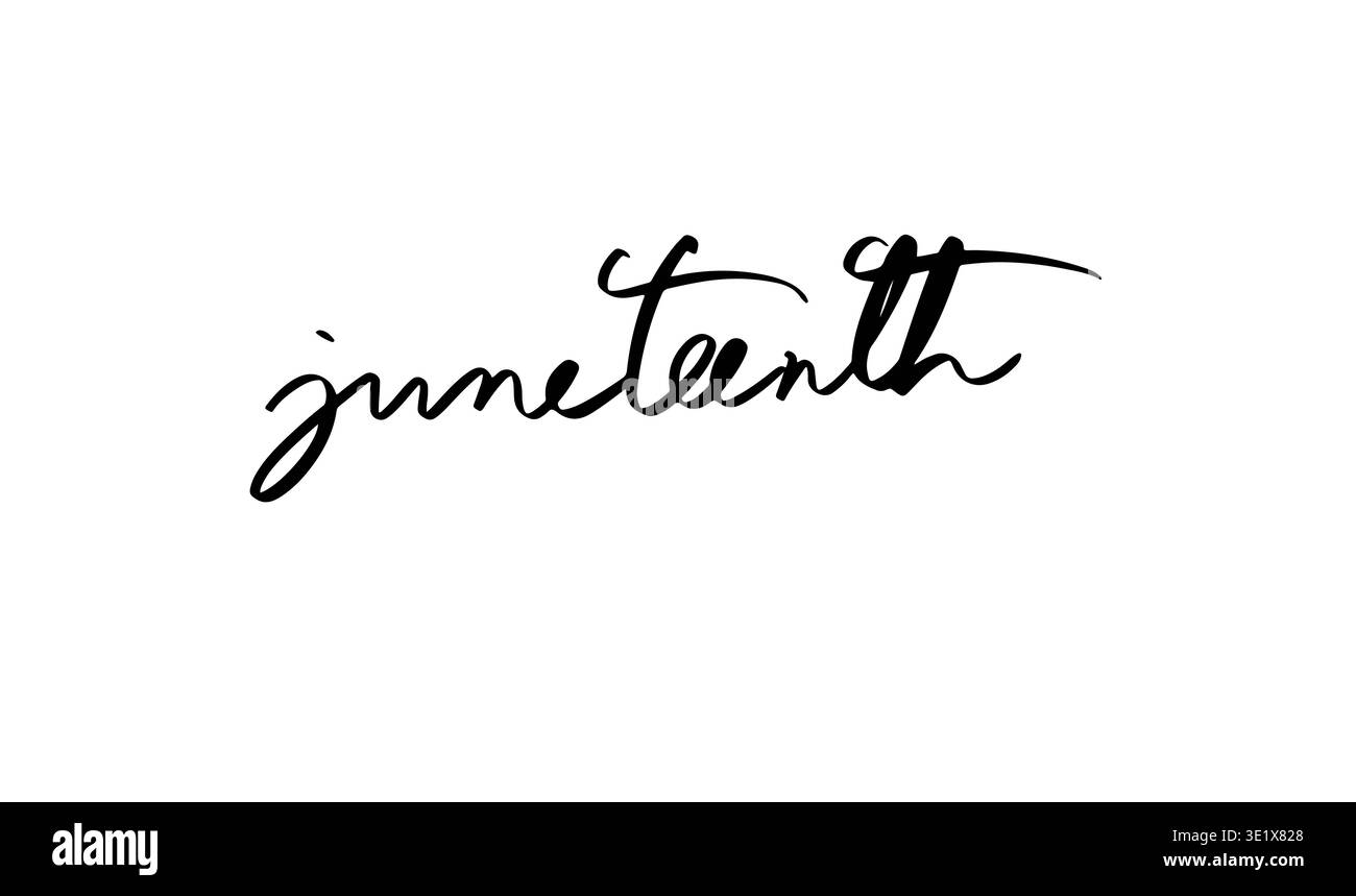 juneteenth text font calligraphy hand written lettering script black ...