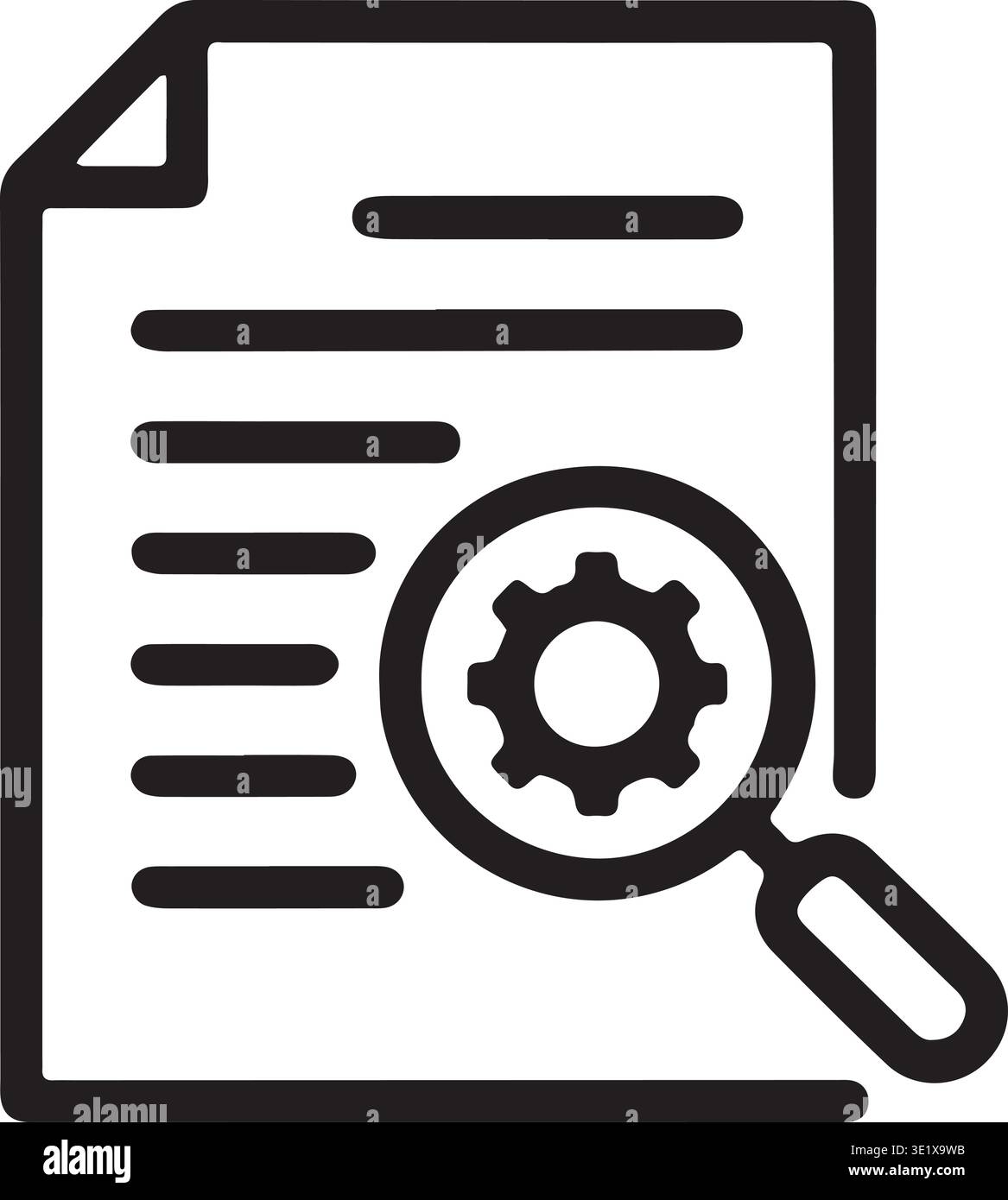 Line system settings icon hi-res stock photography and images - Alamy