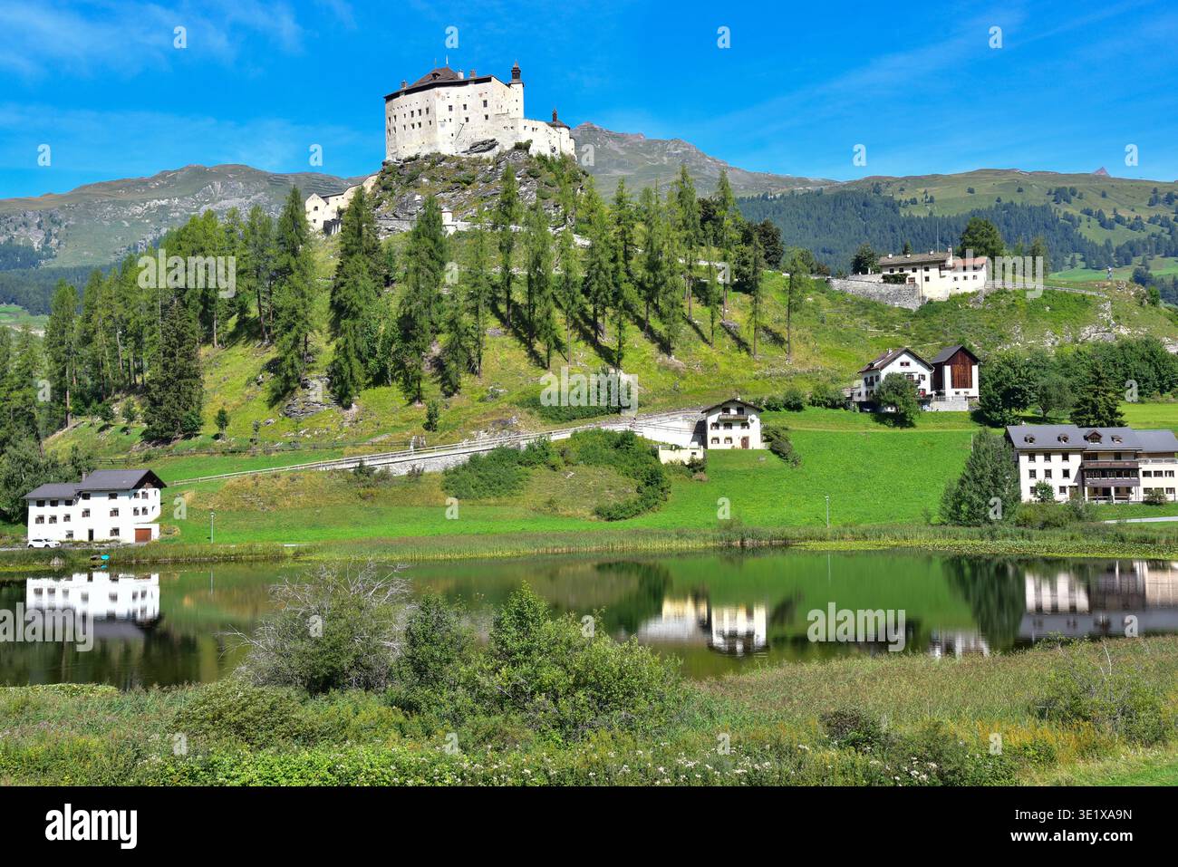 Switzerland tarasp castle hi-res stock photography and images - Alamy