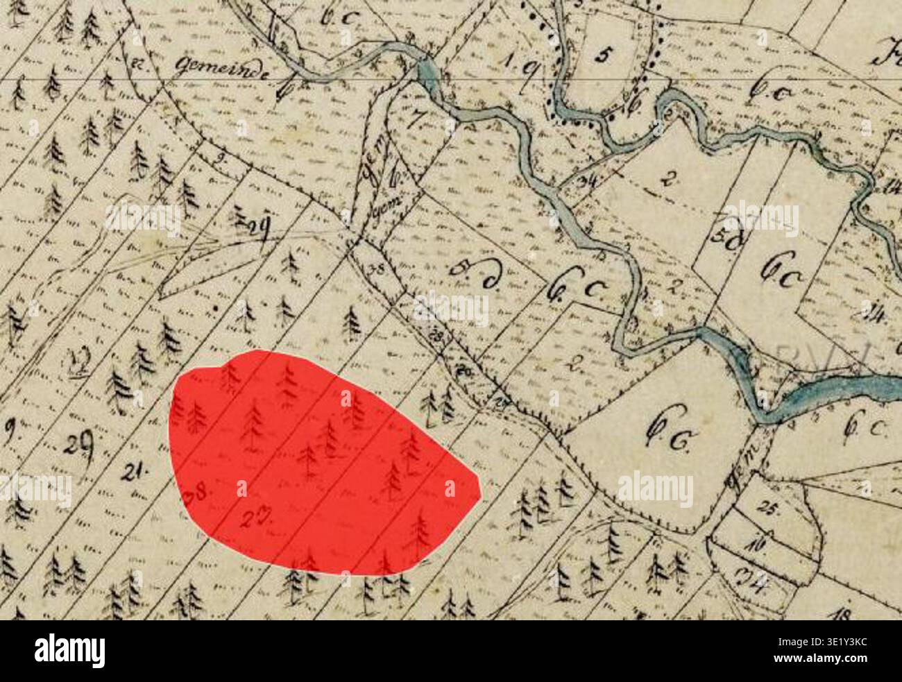 Image of cadastral fortification map hi-res stock photography and ...
