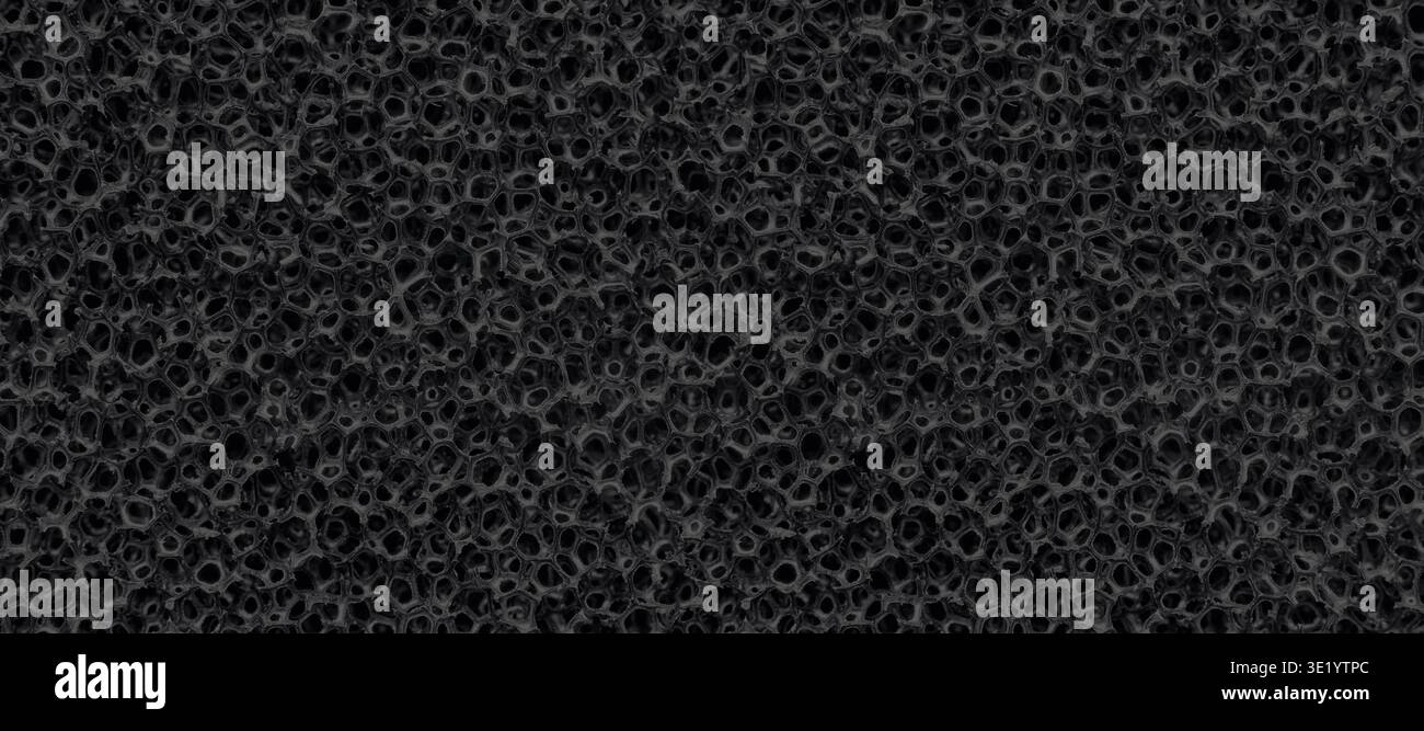uniform porous foam polyurethane rubber background Stock Photo