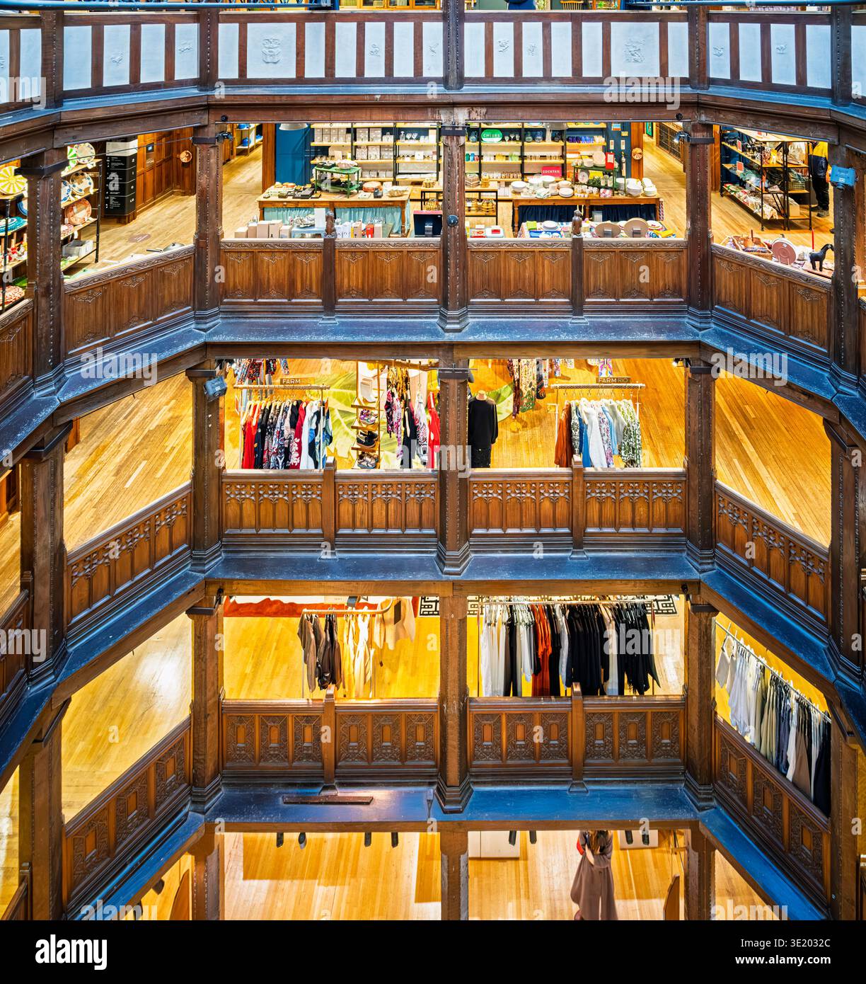 The interior of Liberty of London upscale department store in Regent ...