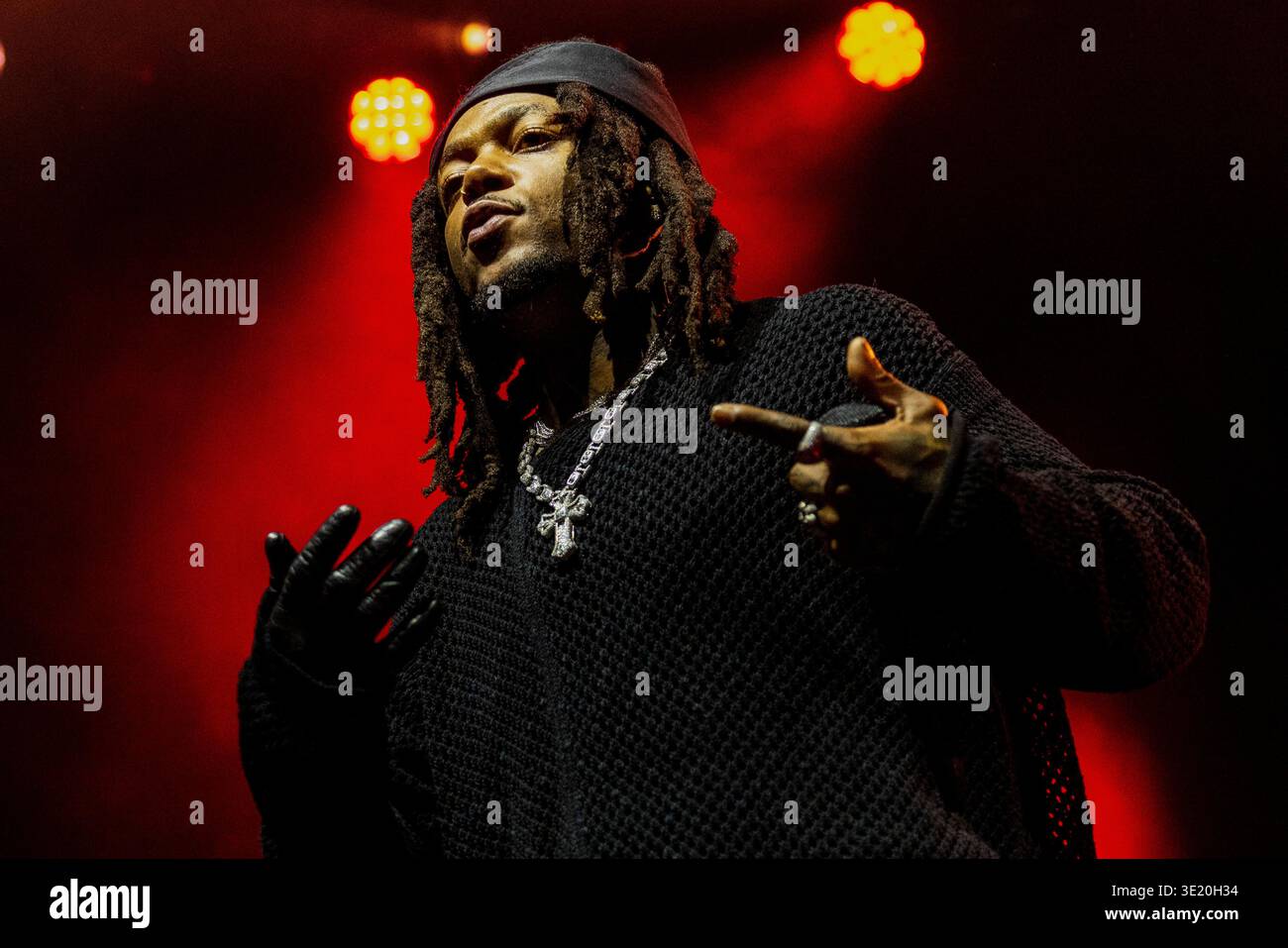 American rapper JID, real name Destin Choice Route, performs live at ...